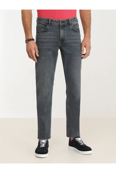 Kip Erkek Minimalist Jean Pantolon - Regular Fit - Günlük - 2