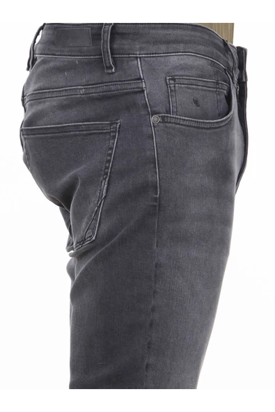 Kip Erkek Slim Fit Jean Pantolon - Minimalist Günlük Tarz - 3