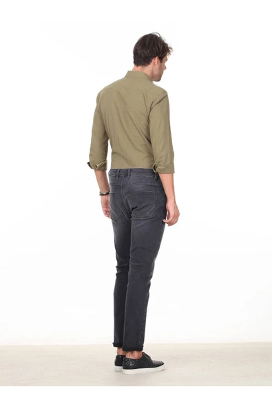 Kip Erkek Slim Fit Jean Pantolon - Minimalist Günlük Tarz - 4