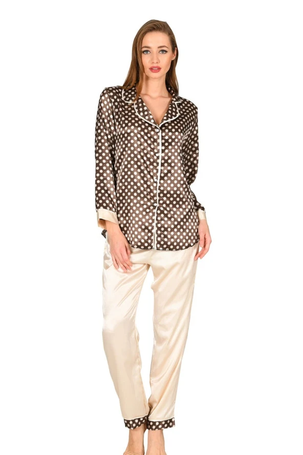 1624 Saten Renkli Çeyizlik Pijama Takım Katalog Renk Renk Xl Beden ürün görseli