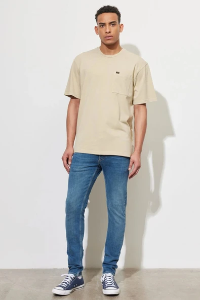 Lee Erkek Slim Fit Dar Paça Jean Pantolon - Günlük Kombinleriniz İçin - 6