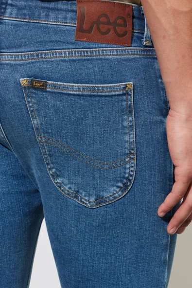 Lee Erkek Slim Fit Dar Paça Jean Pantolon - Günlük Kombinleriniz İçin - 9