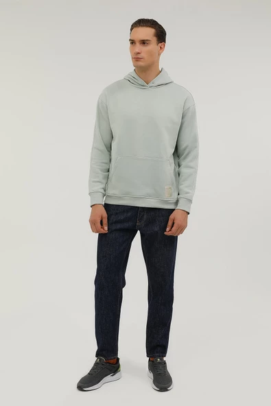 Lumberjack Erkek Oversize Kapüşonlu Sweatshirt - Rahat ve Şık - 4