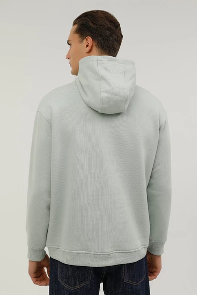 Lumberjack Erkek Oversize Kapüşonlu Sweatshirt - Rahat ve Şık - 3