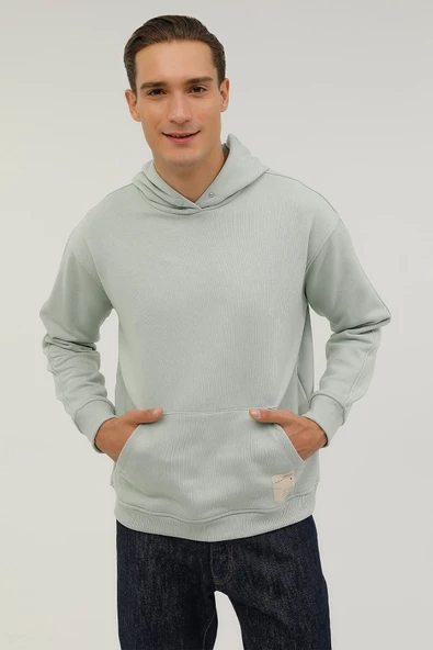 Lumberjack Erkek Oversize Kapüşonlu Sweatshirt - Rahat ve Şık