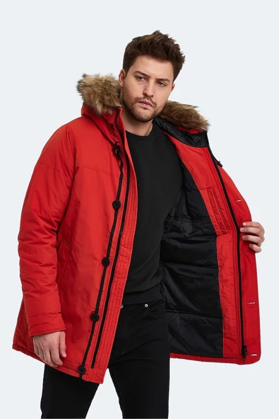 Lumberjack Erkek Oversize Kapüşonlu Kaban - Kışlık Sıcaklık - 10