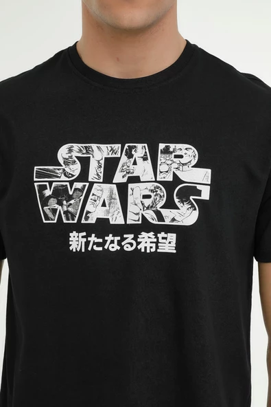 Lumberjack Star Wars Oversize Erkek T-Shirt - Kısa Kol Yuvarlak Yaka - 4