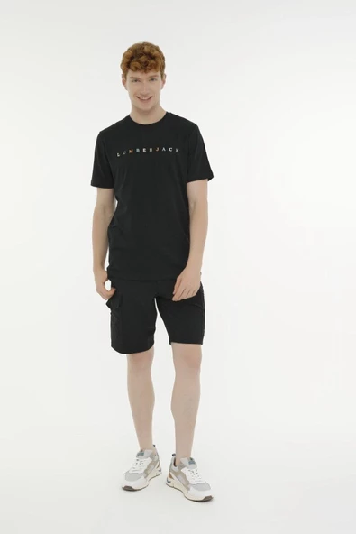 Lumberjack Minimalist Kısa Kol Erkek Tişörtü - Regular Fit - Günlük - 9