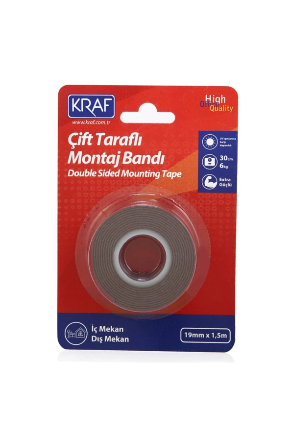 Extra Güçlü Çift Taraflı Montaj Bandı 2520