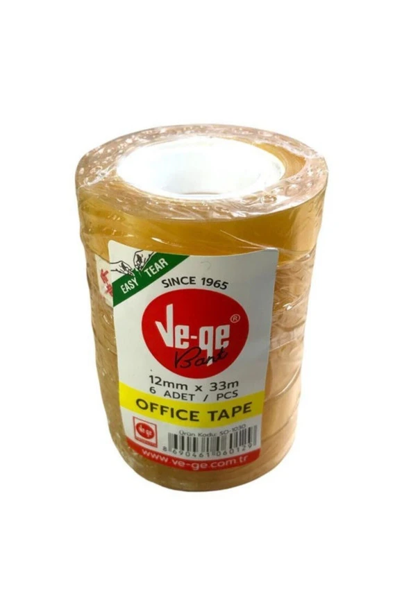 Bant Offıce 12x33 Eto Tape Tower 1233 6'lı Paket