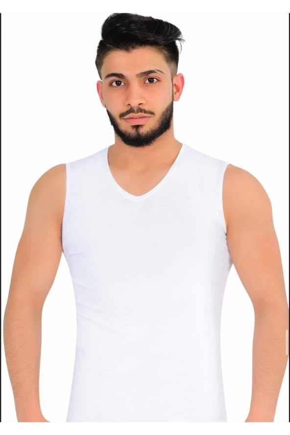 Likralı Sıfır Kol V Yaka 2'li ürün görseli