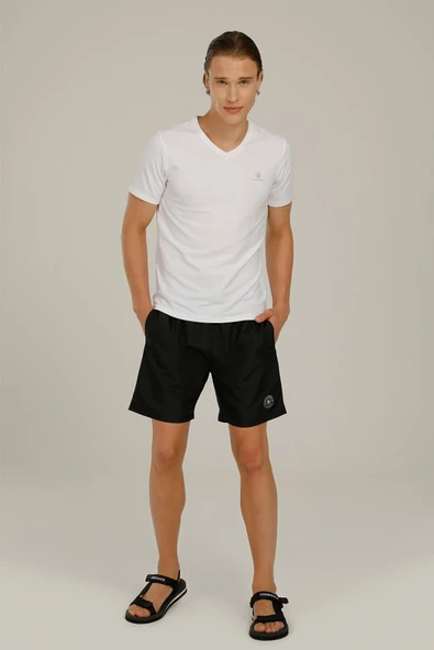 Lumberjack Minimalist V Yaka Kısa Kol Erkek T-Shirt - Günlük ve Rahat - 3