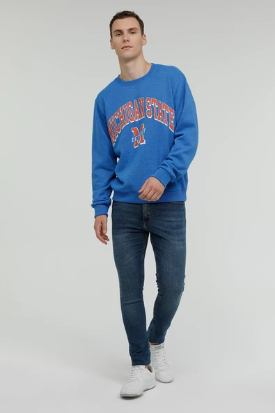 Superfly Michigan State Bisiklet Yaka Erkek Sweatshirt SPF101232313121 - 4
