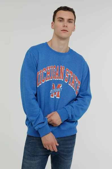 Superfly Michigan State Bisiklet Yaka Erkek Sweatshirt SPF101232313121 - 2