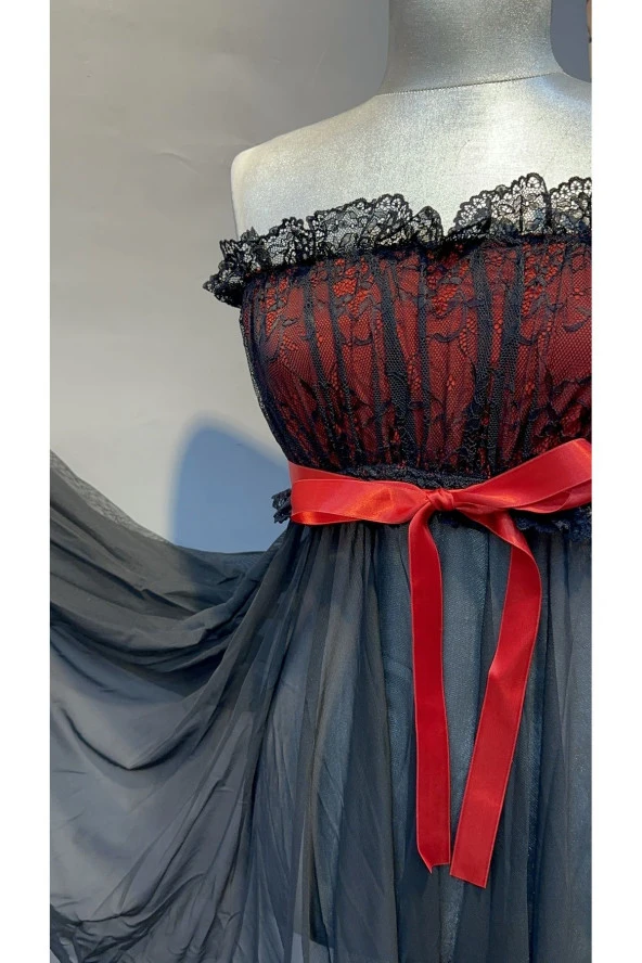 AFRODİT SİYAH GECELİK TAKIM ürün görseli