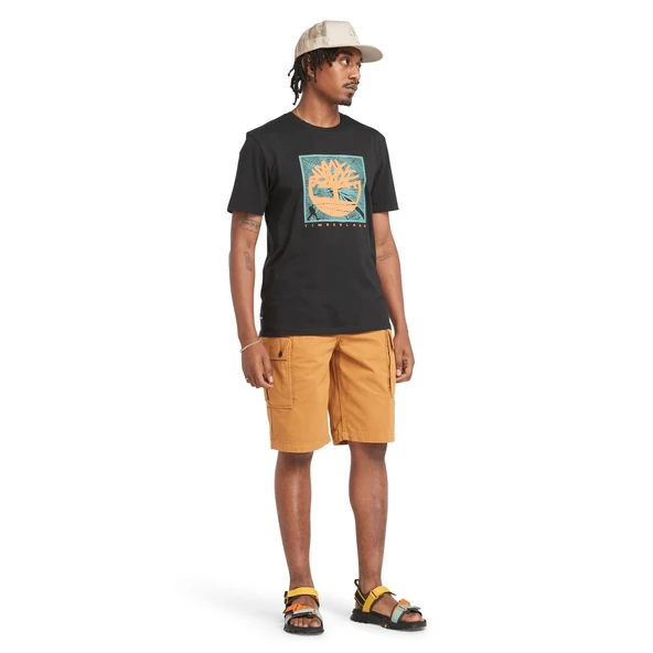 Timberland Short Sleeve Front Graphic Tee Erkek T-Shirt TB0A5UDB0011 - 2