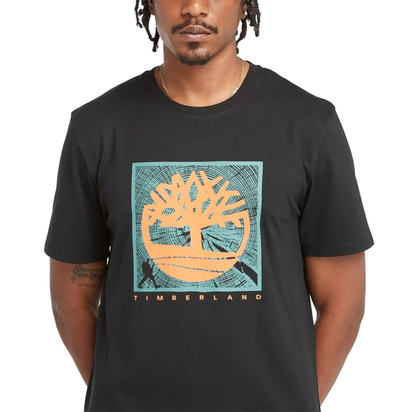 Timberland Short Sleeve Front Graphic Tee Erkek T-Shirt TB0A5UDB0011 - 3