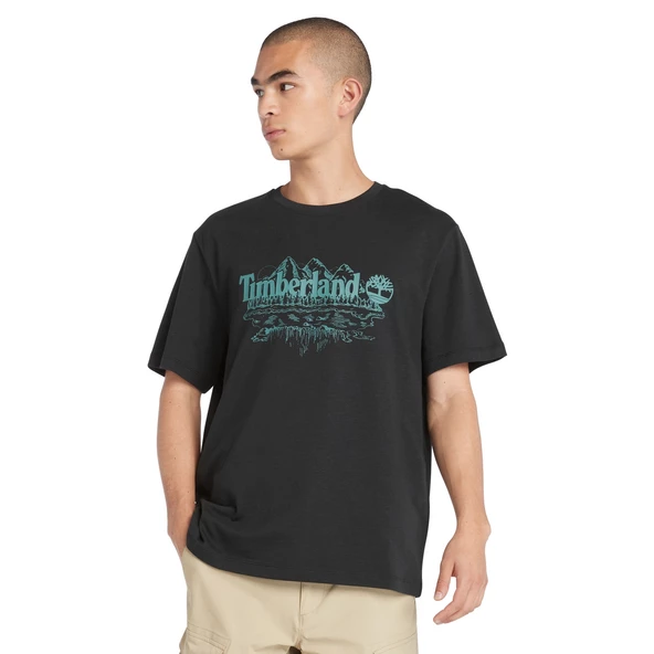 Timberland Short Sleeve Graphic Slub Tee Erkek T-Shirt TB0A5UFU0011