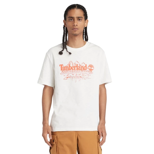 Timberland Short Sleeve Graphic Slub Tee Erkek T-Shirt TB0A5UFUCM91