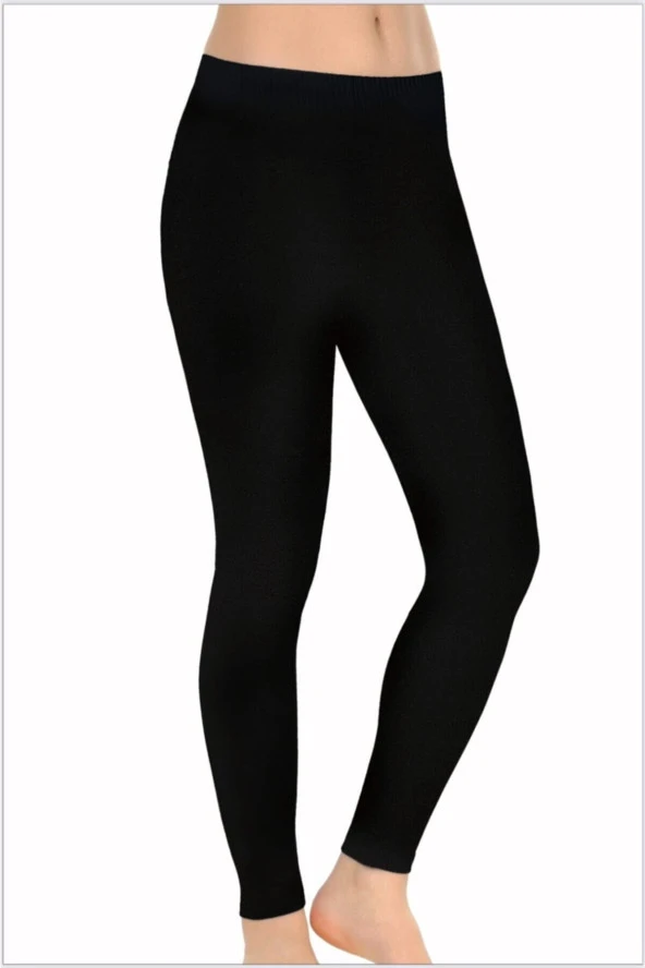 Kadın Siyah Basic Uzun Tayt 1 Paket ürün görseli