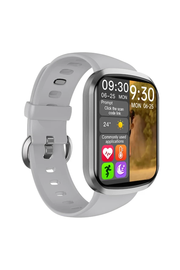 Hw13 Smartwatch Full Dokunmatik Bölünebilir Ekran Gri Akıllı Saat