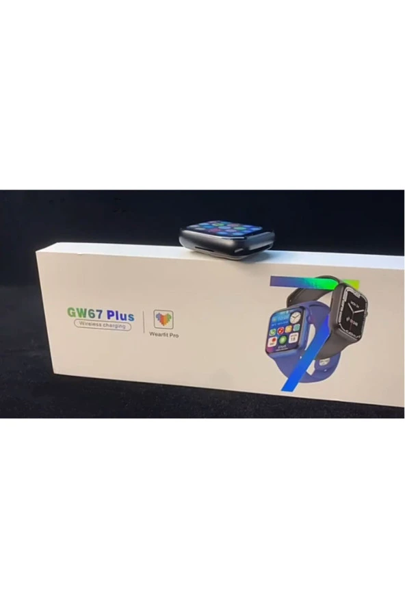 Gw67 Plus Series 7 Çift Kordon Modern Titreşim Özelikli Akıllı Saat Pembe - 3