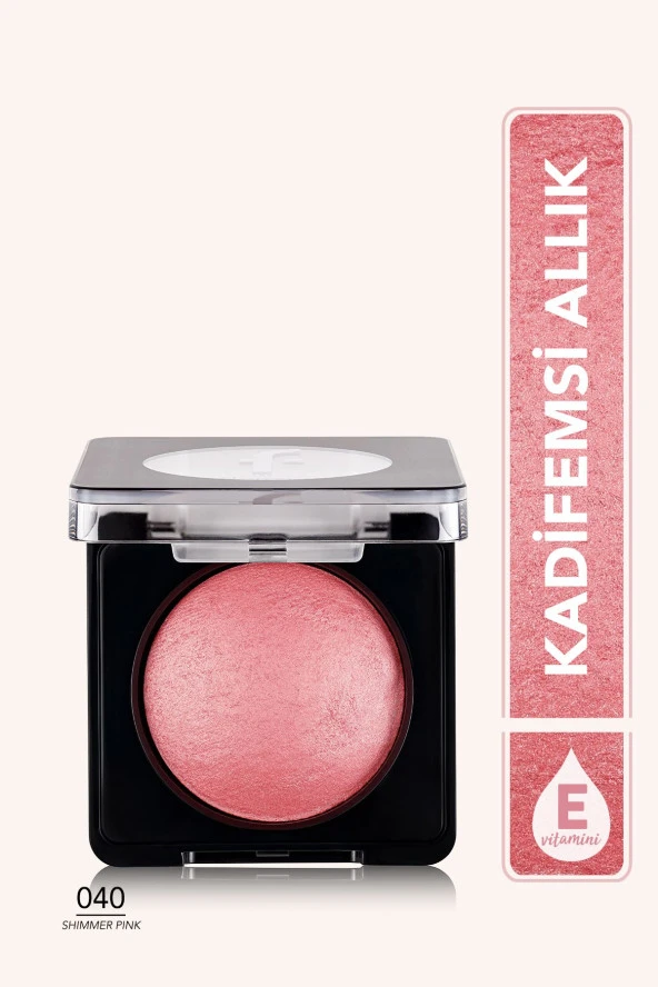 Işıltılı Fırınlanmış Allık - Baked Blush-on - 040 Shimmer Pink - 8682536051415