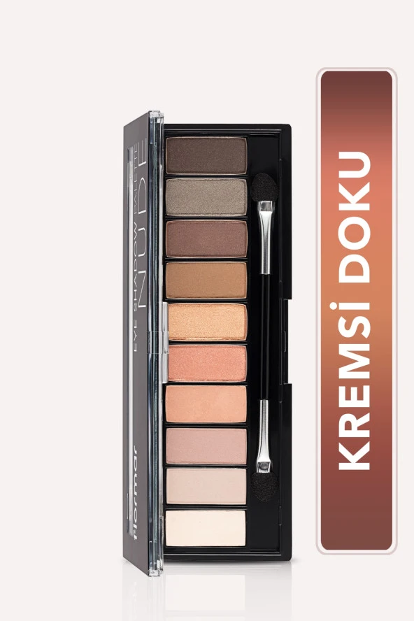 10'lu Far Paleti (AÇIK NUDE VE TOPRAK TONLARI) - Eyeshadow Palette - 001 Nude - 8690604479511