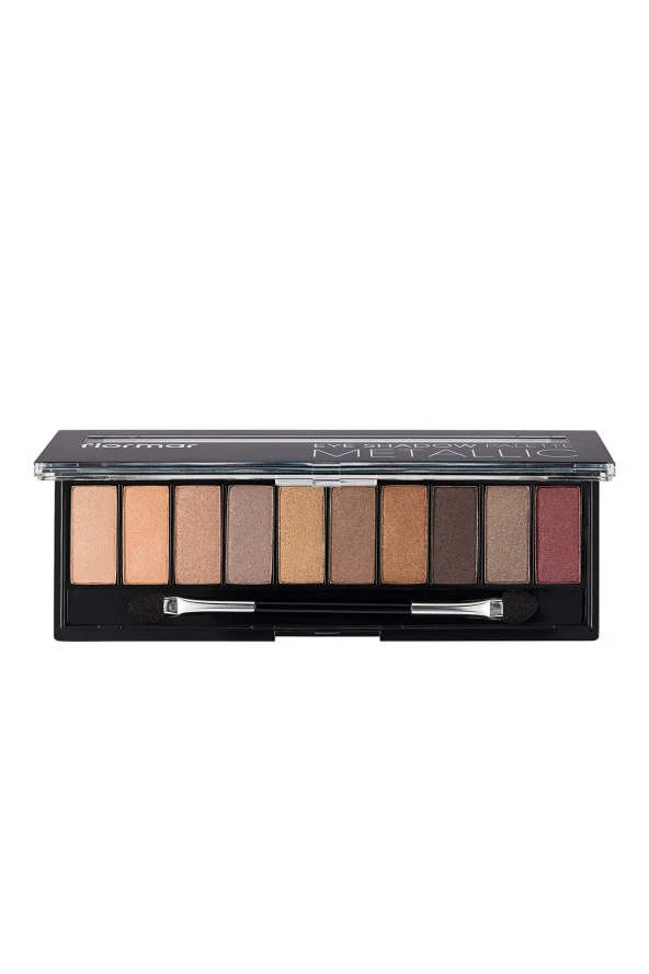 10'lu Far Paleti (METALİK NUDE VE TOPRAK TONLARI)-eyeshadow Palette-004 Metallıc-8690604551705 - 2
