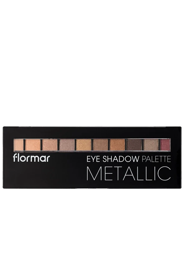 10'lu Far Paleti (METALİK NUDE VE TOPRAK TONLARI)-eyeshadow Palette-004 Metallıc-8690604551705 - 3