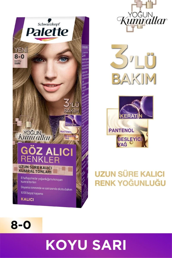 Göz Alıcı Renkler 8.0 Koyu Sarı Saç Boyası