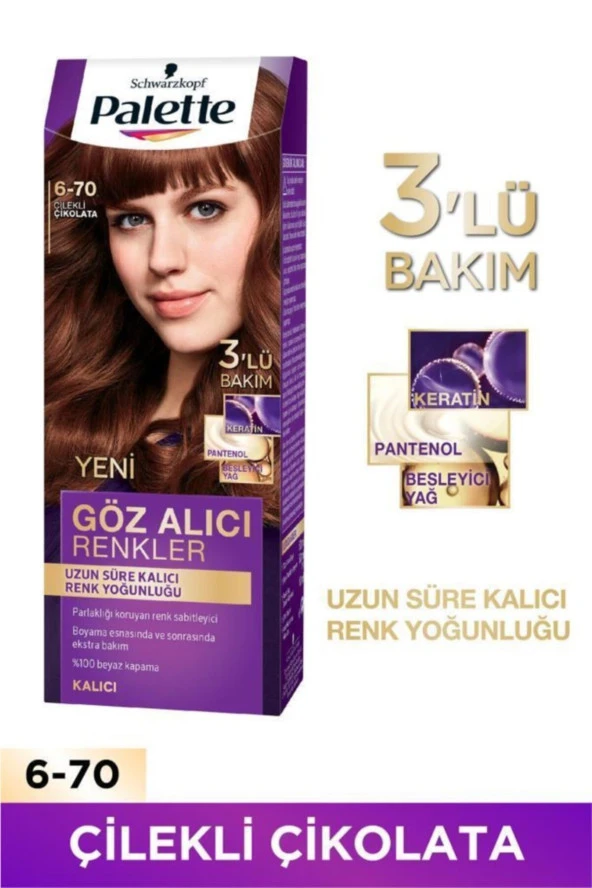 Göz Alıcı Renkler 6-70 Çilekli Çikolata Saç Boyası