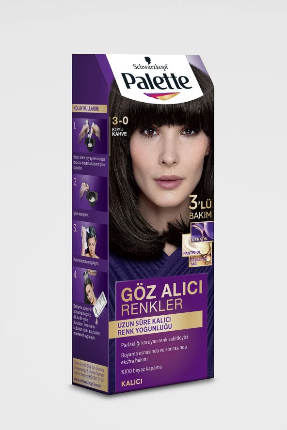 Göz Alıcı Renkler 3 0 Koyu Kahve Saç Boyası - 3