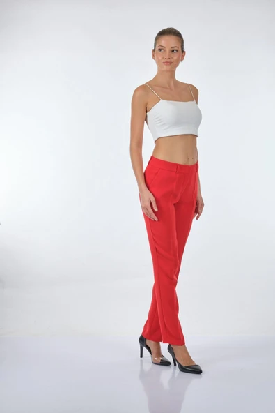 Ekol Kadın Minimalist Regular Fit Pantolon - Günlük & İş - Resim 5