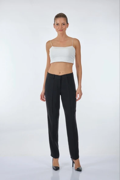Ekol Kadın Minimalist Regular Fit Pantolon - Günlük & İş - Resim 7