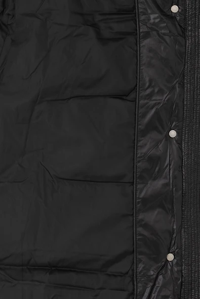 U.S. Polo Assn. Kapüşonlu Oversize Midi Kadın Yelek - Kışlık - 11