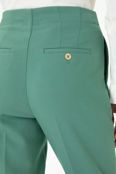 U.S. Polo Assn. Minimalist Kadın Pantolon - Yüksek Bel Dar Kesim - Resim 5