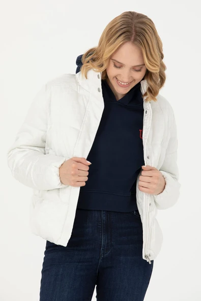 U.S. Polo Assn. Oversize Kapüşonlu Kadın Kışlık Mont - 2