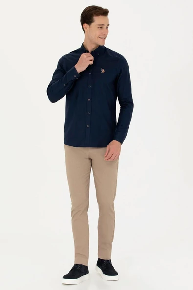 U.S. Polo Assn. Minimalist Erkek Uzun Kol Gömlek - Günlük & İş - 6