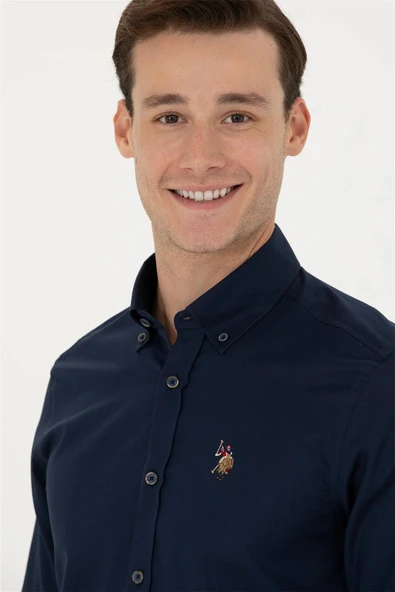 U.S. Polo Assn. Minimalist Erkek Uzun Kol Gömlek - Günlük & İş - 5
