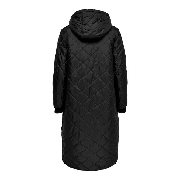 Only Oversize Kapüşonlu Midi Kışlık Kaban - Sıcak ve Şık - 9