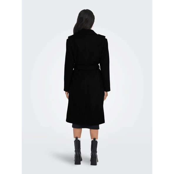 Only Minimalist Midi Kaban - Bel Kemerli - Uzun Kol - Şık ve Rahat - 12