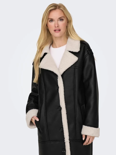 Only Oversize Midi Kaban - Kışlık, Şık, Minimalist Tasarım - 3