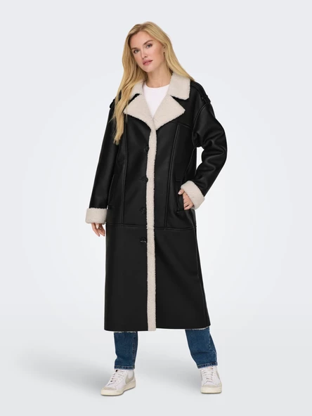 Only Oversize Midi Kaban - Kışlık, Şık, Minimalist Tasarım - 2