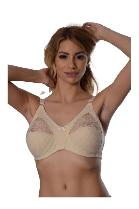 Dantelli Toparlayıcı Ten Sütyen - Resim 3