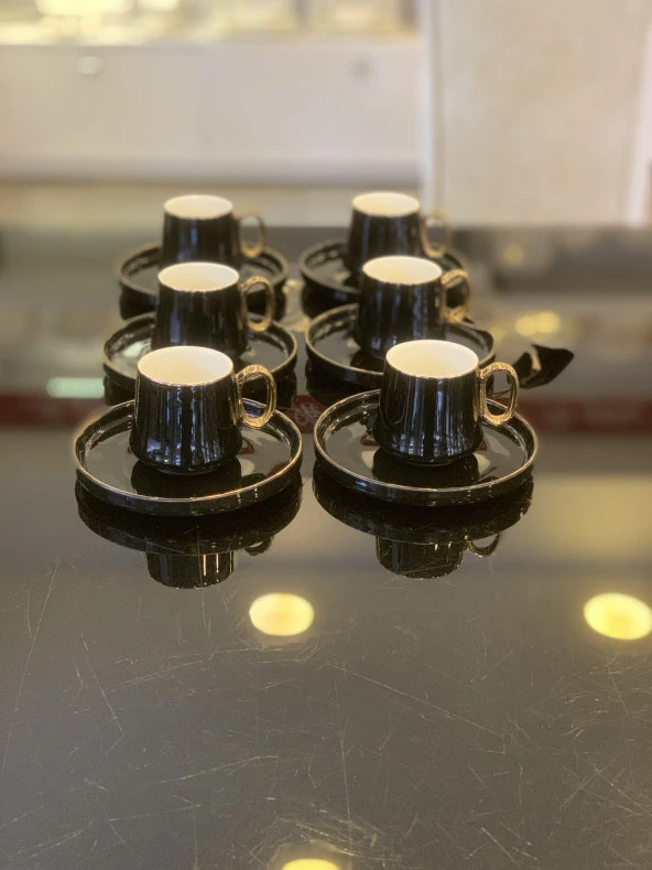 Arow Kahve Takımı Siyah Tr-3190
