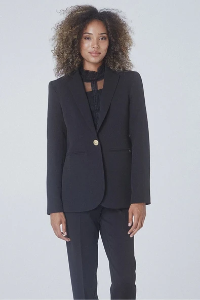 BSB Minimalist Uzun Kol Kadın Ceket - Günlük & İş Stilleri için İdeal - 5