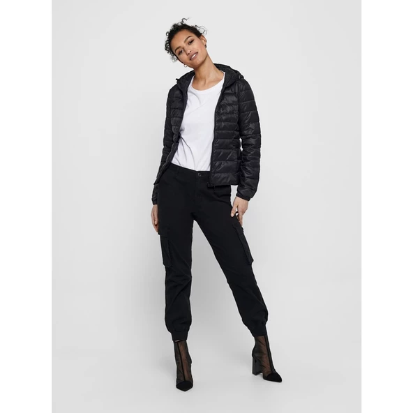 Only Kapüşonlu Minimalist Kadın Mont - Günlük Şıklık - 10