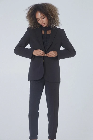 BSB Minimalist Uzun Kol Kadın Ceket - Günlük & İş Stilleri için İdeal - 7