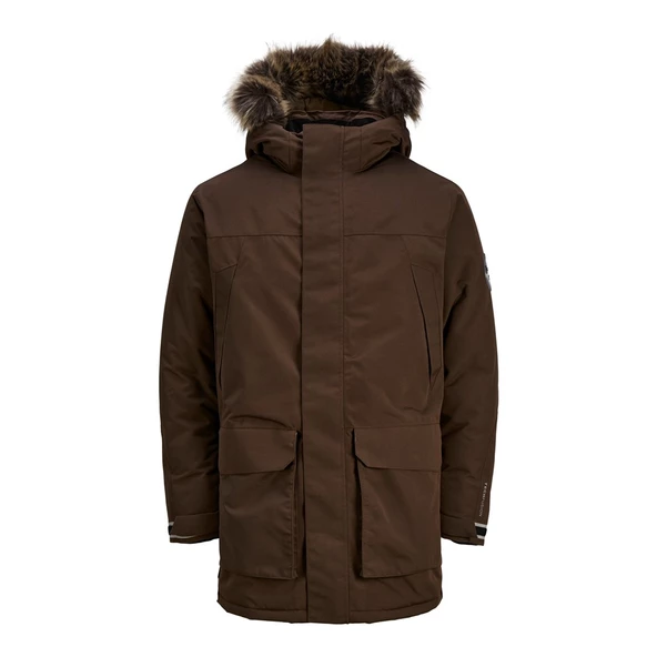 Jack&Jones Erkek Oversize Kışlık Kaban - Kapüşonlu, Cepli, Sıcak